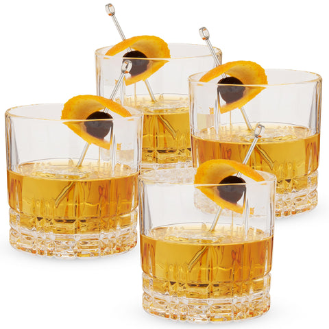 Vaso Spiegelau Perfect Serve para cócteles clásicos, juego de cuatro para presentación elegante.