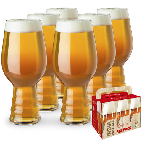 Vaso Spiegelau IPA con aroma realzado por el ribete en la base.