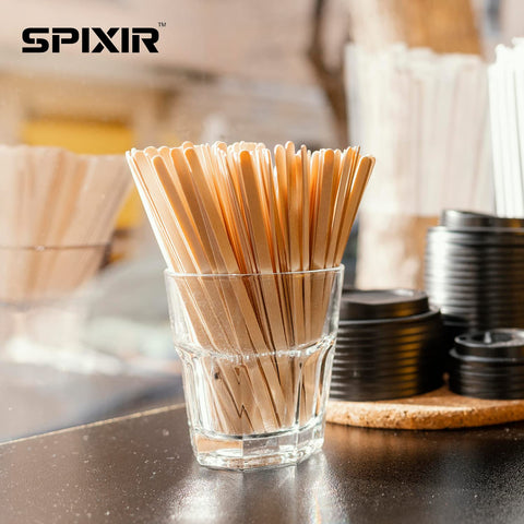 SPIXIR agitadores de café, acabado liso y manejo cómodo.