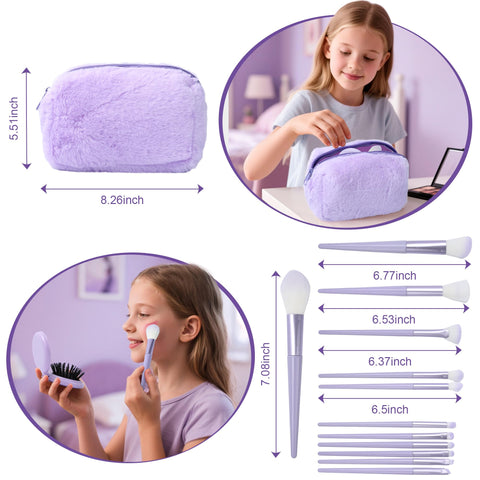 Splendest 12 pinceles de maquillaje, ideal para crear looks creativos.