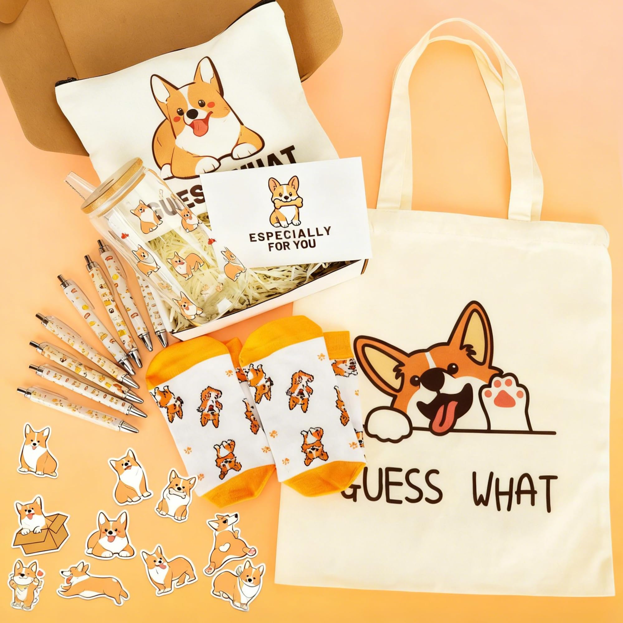 Stickers Splendest Corgi: 50 pegatinas adorables para cuadernos y laptops.