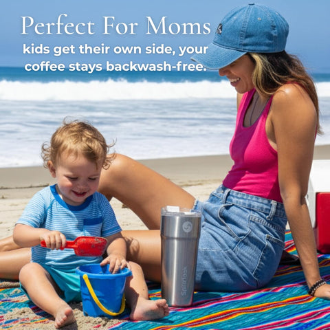 Lado de mamá para café o té, compartimento aislado.