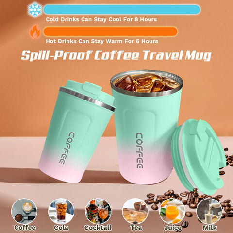 Taza SPLMIFA 17oz sin fugas para bebidas frías o calientes.