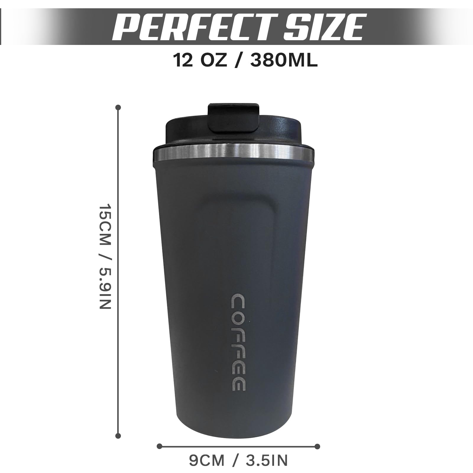 SPLMIFA taza viaje 510ml 17oz mayor capacidad para jornadas largas