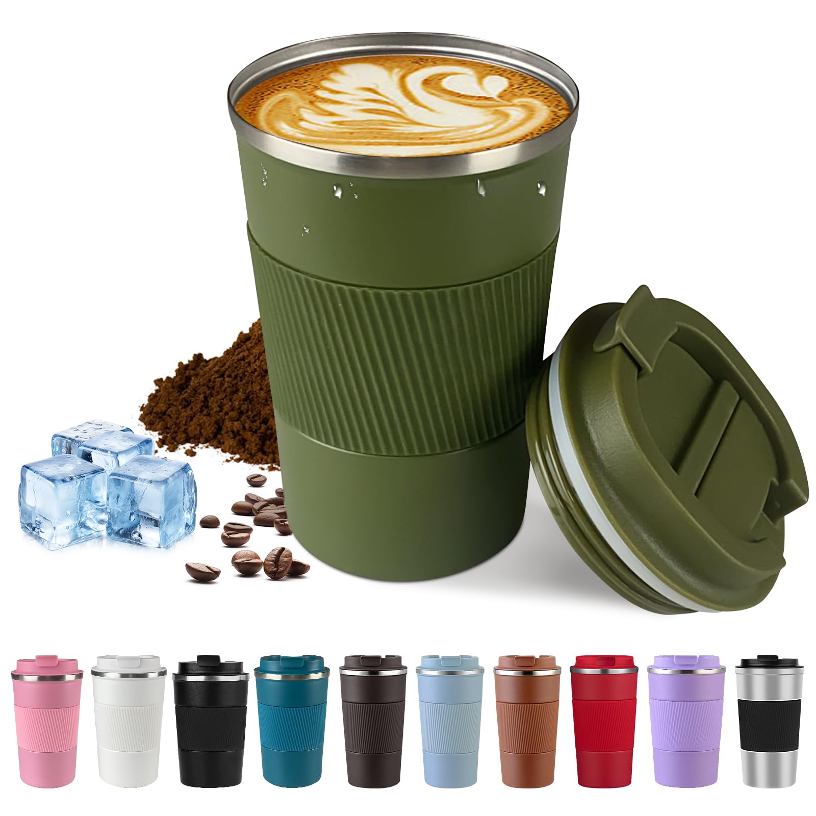 SPLMIFA taza de viaje aislada con doble pared mantiene bebidas a temperatura deseada