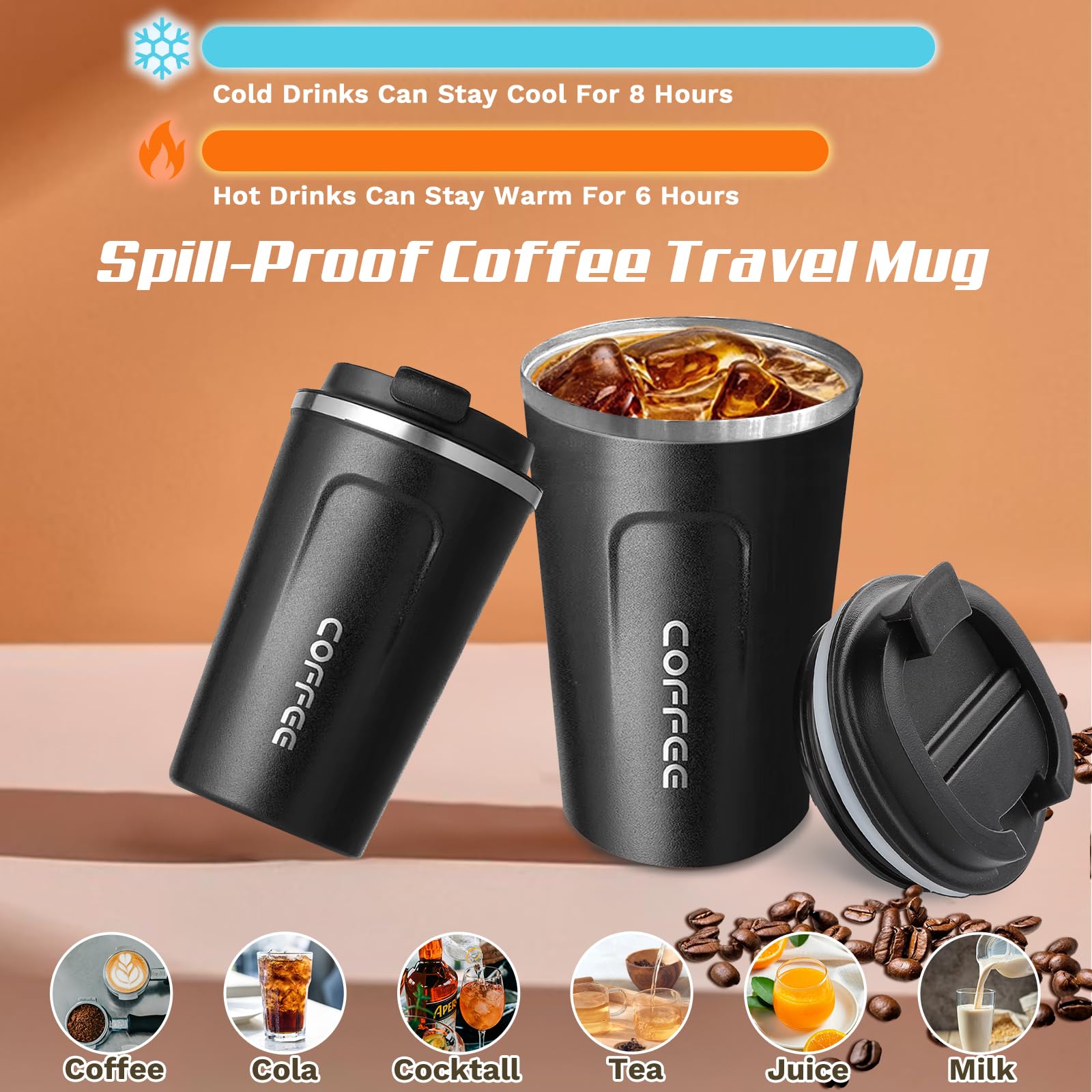 Mango antideslizante SPLMIFA mantiene la taza firme incluso con bebidas calientes.