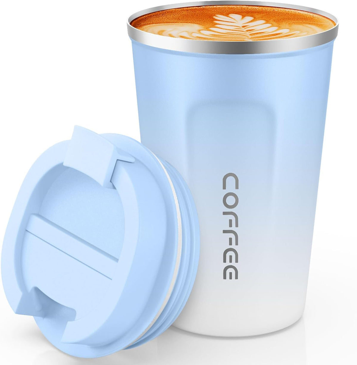 Taza SPLMIFA con tapa hermética para evitar derrames durante el viaje