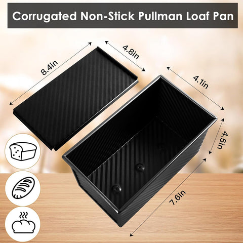 Pan de molde Pullman con doble pack para hornear varias tandas.