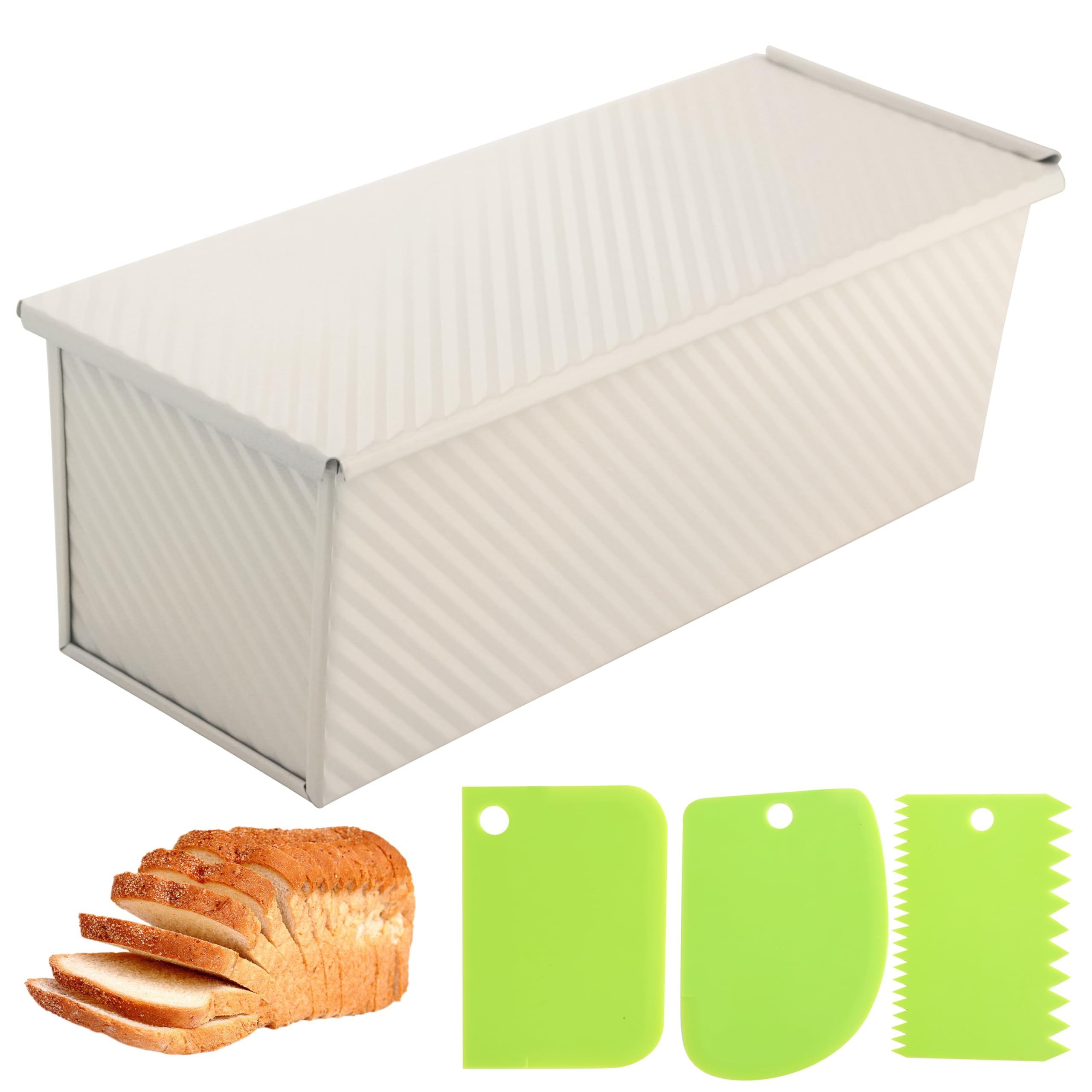 Spmarkt Premium Beige 13 pulgadas con tapa para hornear pan uniforme