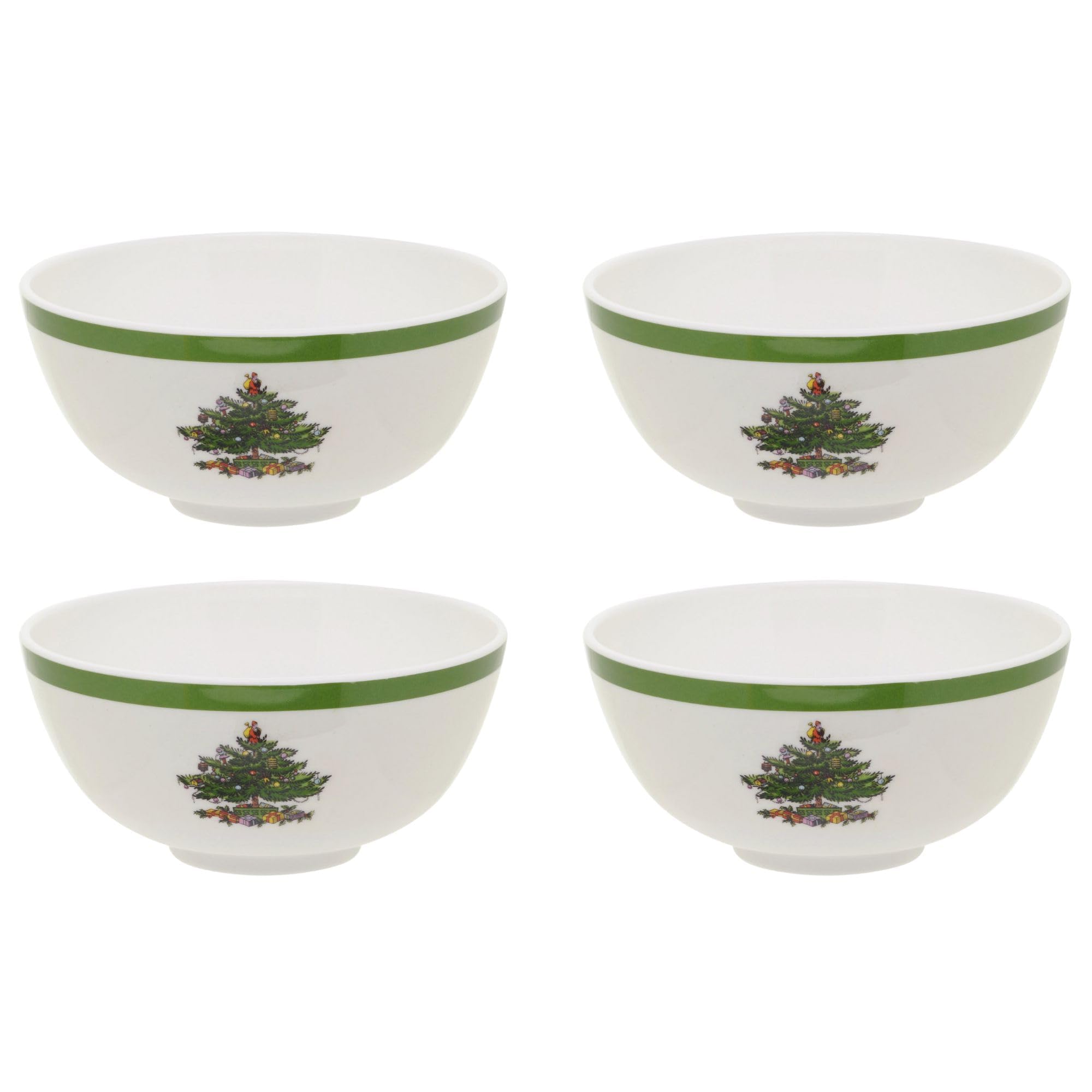 Spode Árbol de Navidad cuenco 6 pulgadas, perfecto para postres o guarniciones.