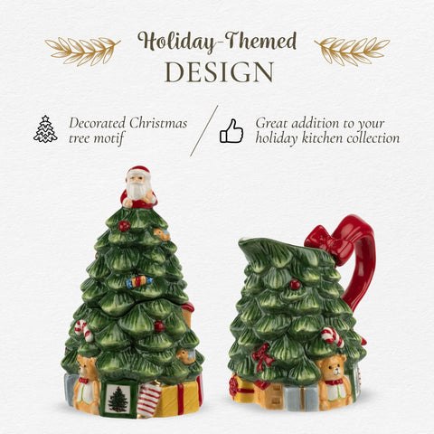Spode árbol navideño figural añade encanto festivo a la mesa