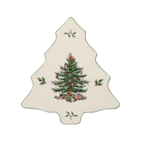 Spode Arbol Navidad Trivet 8 pulgadas protege superficies y decora mesas festivas