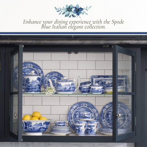 La prensa Spode en mostrador, pieza decorativa y funcional a la vez.