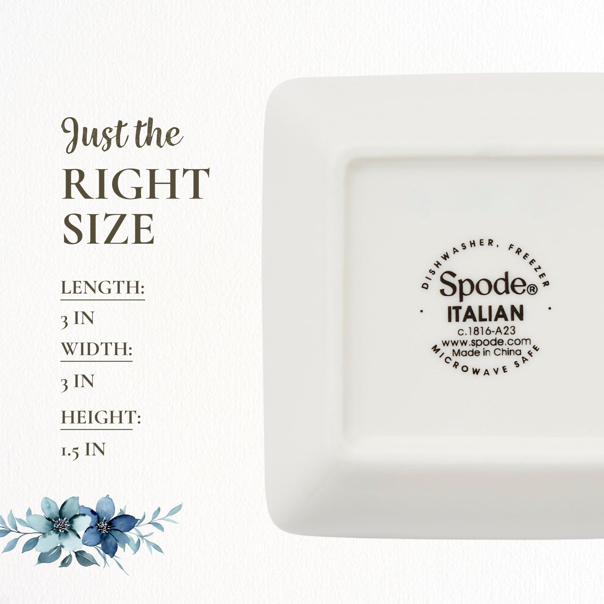 Spode Blue Italian: presentación elegante para tablas de quesos y tapas.