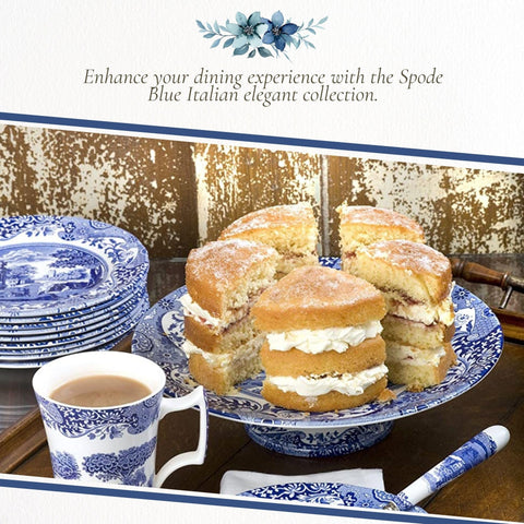 Plato Spode Blue Room Georgian con motivo sauce llorón, añade encanto clásico a la vajilla