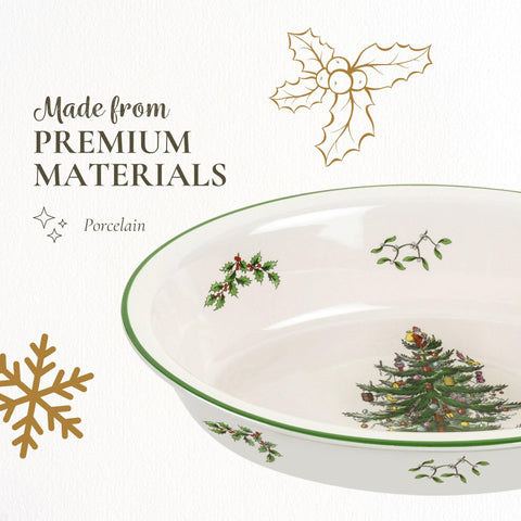 Borde ovalado de Spode con detalle elegante para servir en ocasiones.