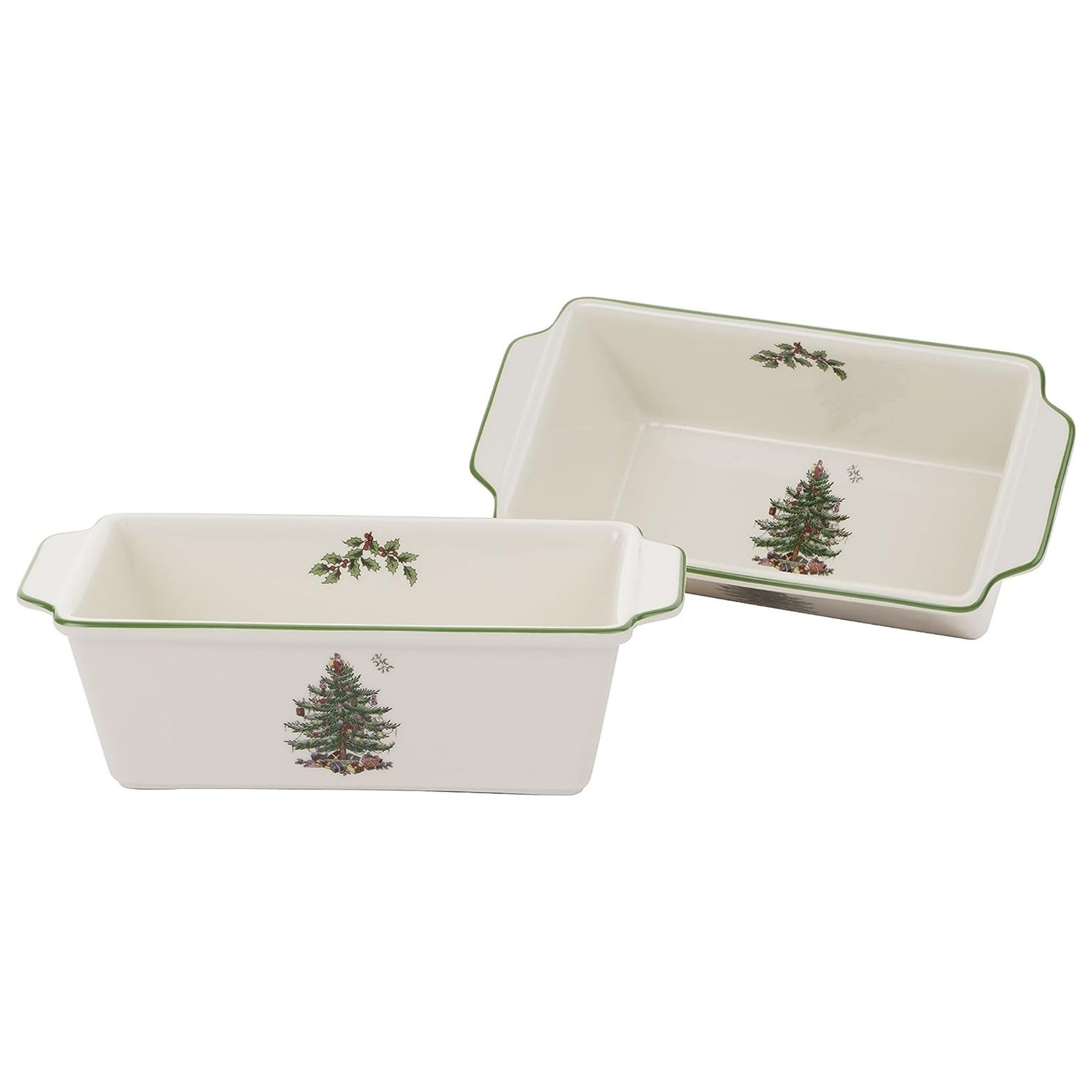 Spode Christmas Tree, molde para pan, antiadherente para hornear pan.
