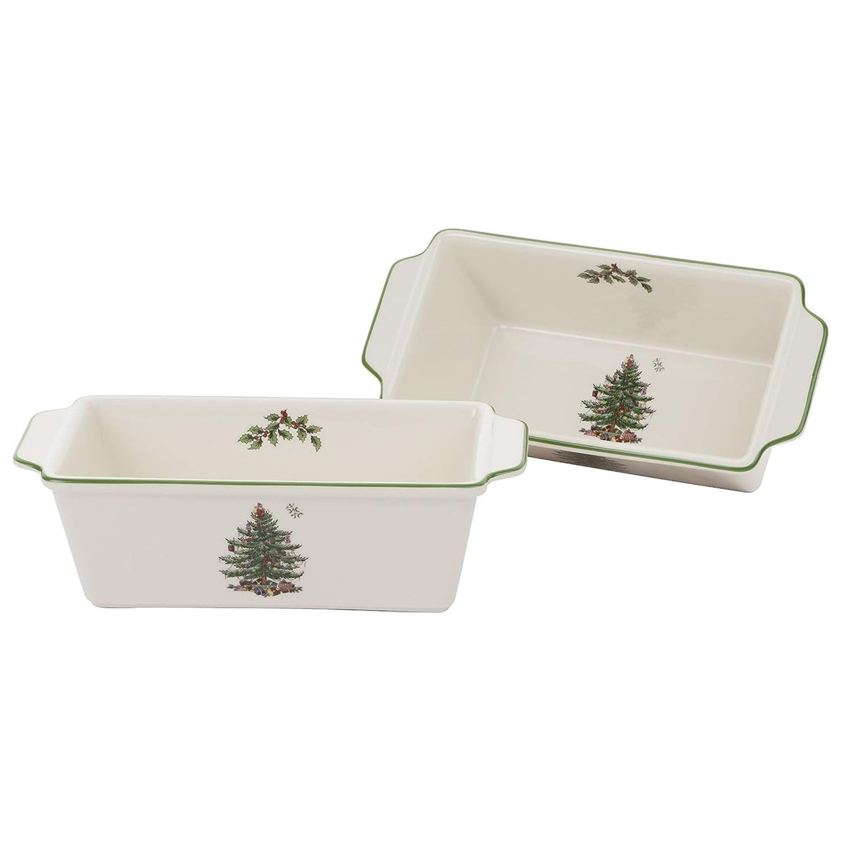 Spode Christmas Tree, molde para pan, antiadherente para hornear pan.