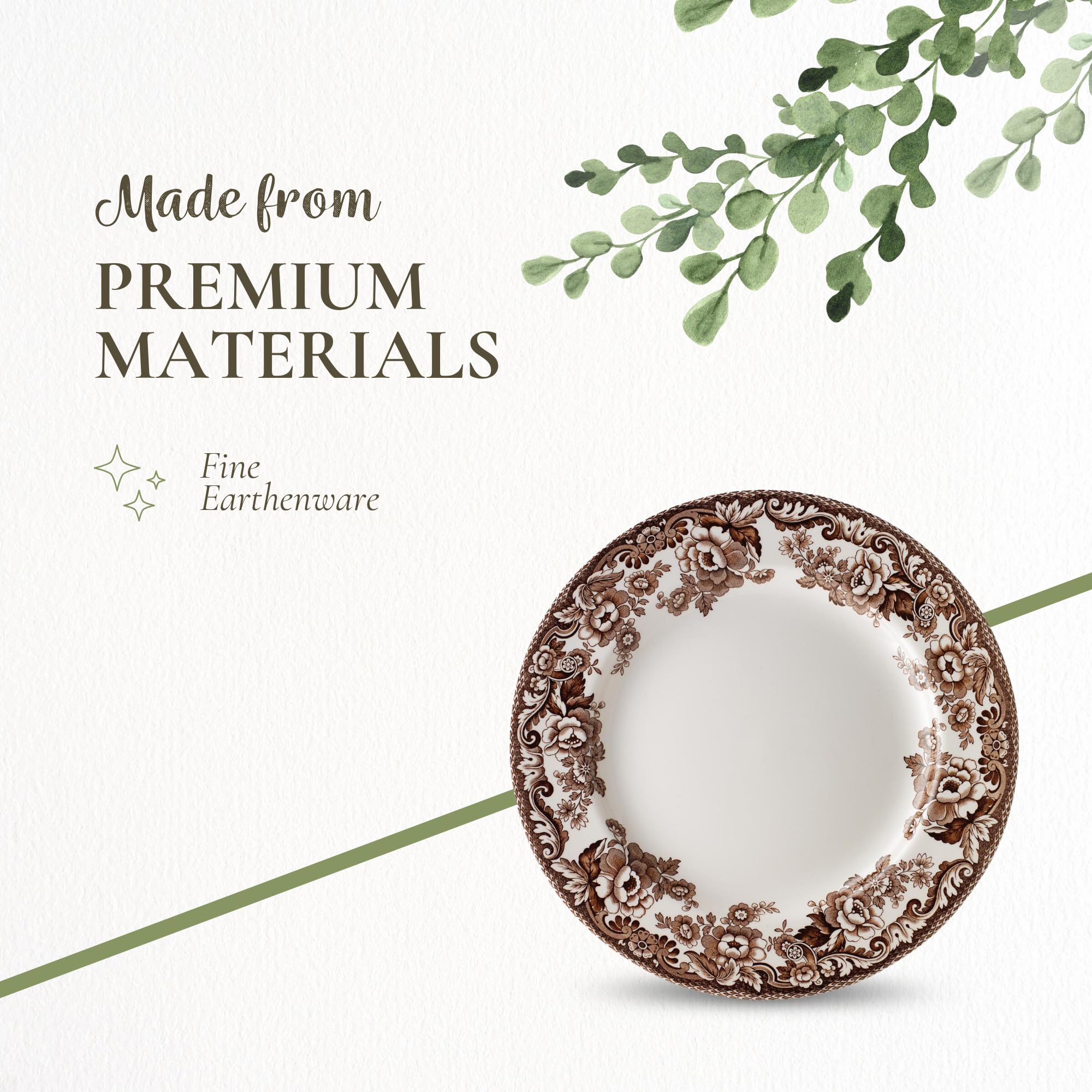 Spode Delamere plato-lavavajillas-microondas, práctico para lavado y calentamiento.
