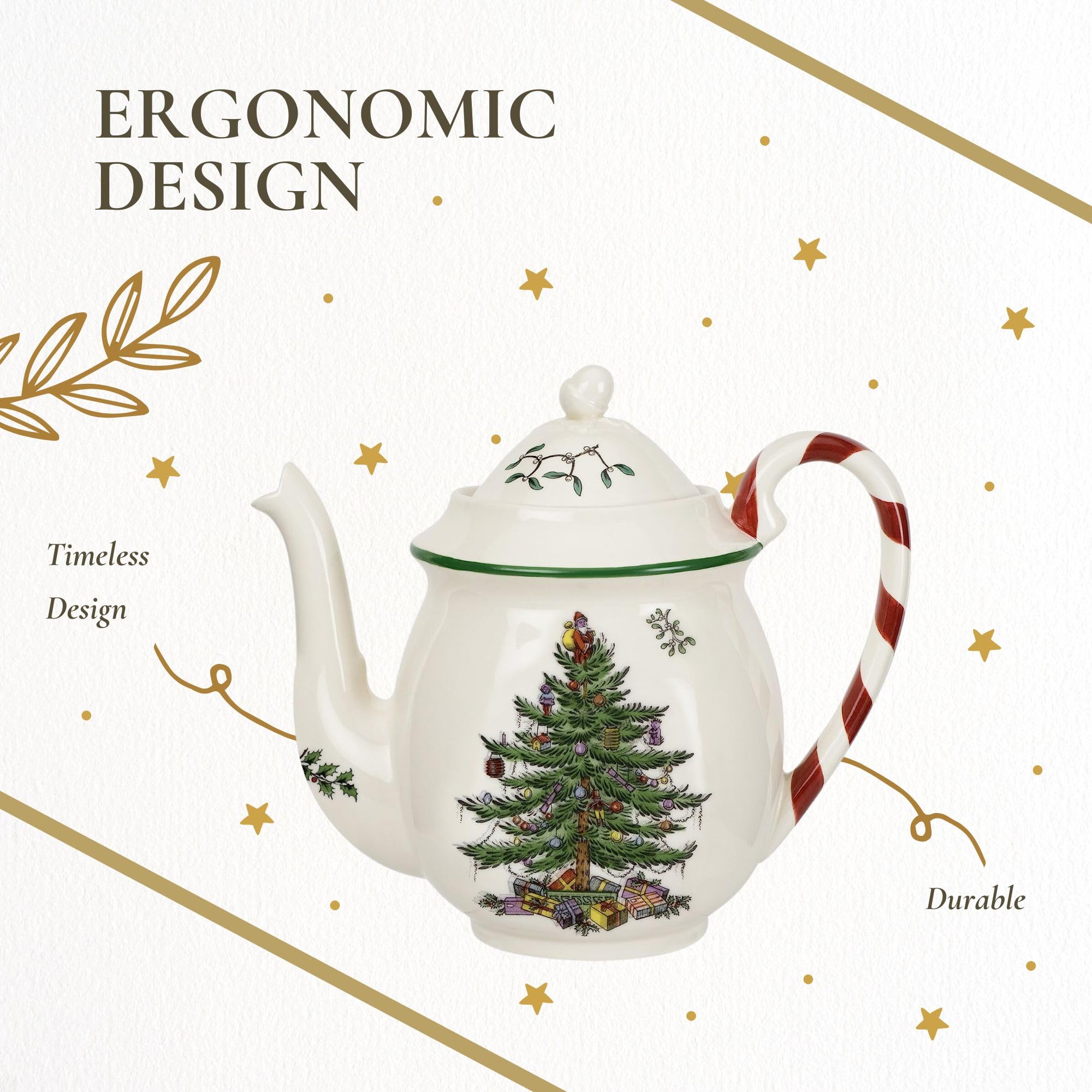 Spode diseño tradicional de árbol de Navidad para la mesa