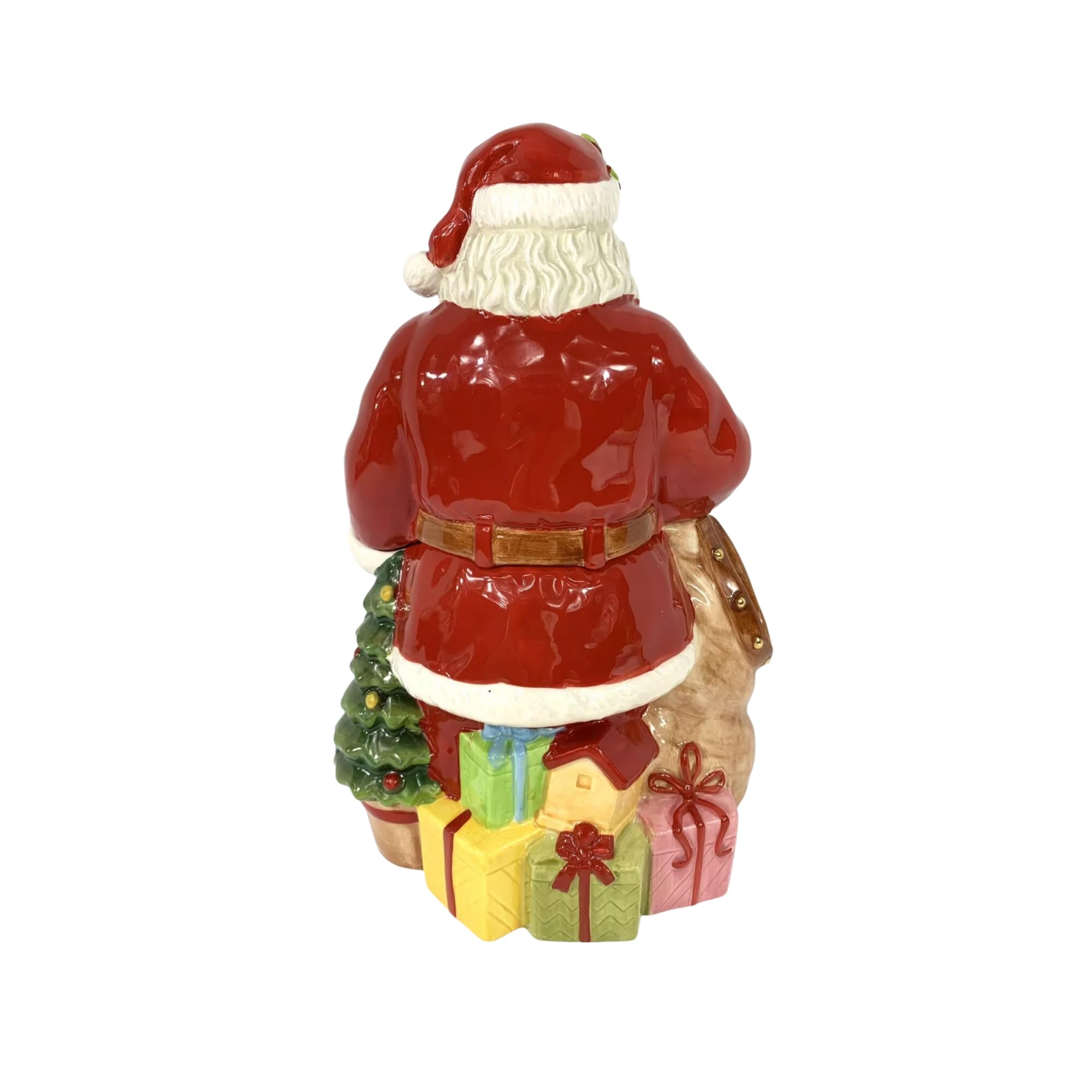 Spode diseño vintage navideño realza la decoración de la cocina.