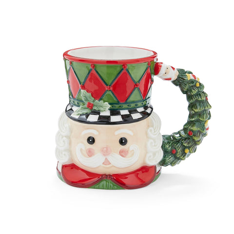 Spode Nutcracker Toby Mug con figura de cascanueces para bebidas festivas