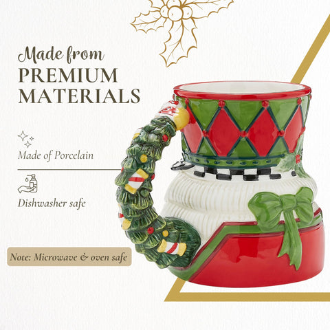 Spode Nutcracker Toby Mug, hecho de dolomita duradera para uso diario