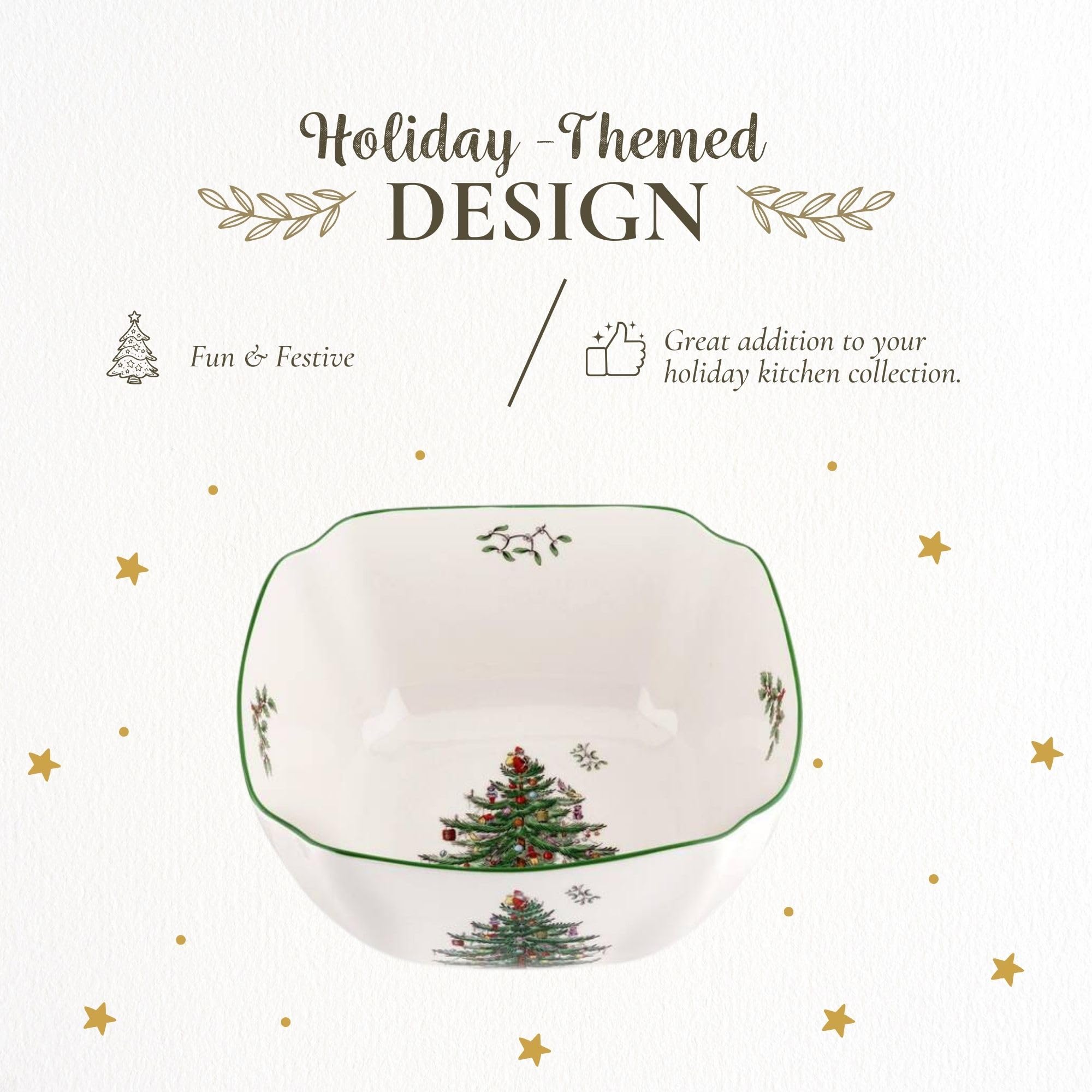 Spode borde rojo decorativo, realza la mesa festiva