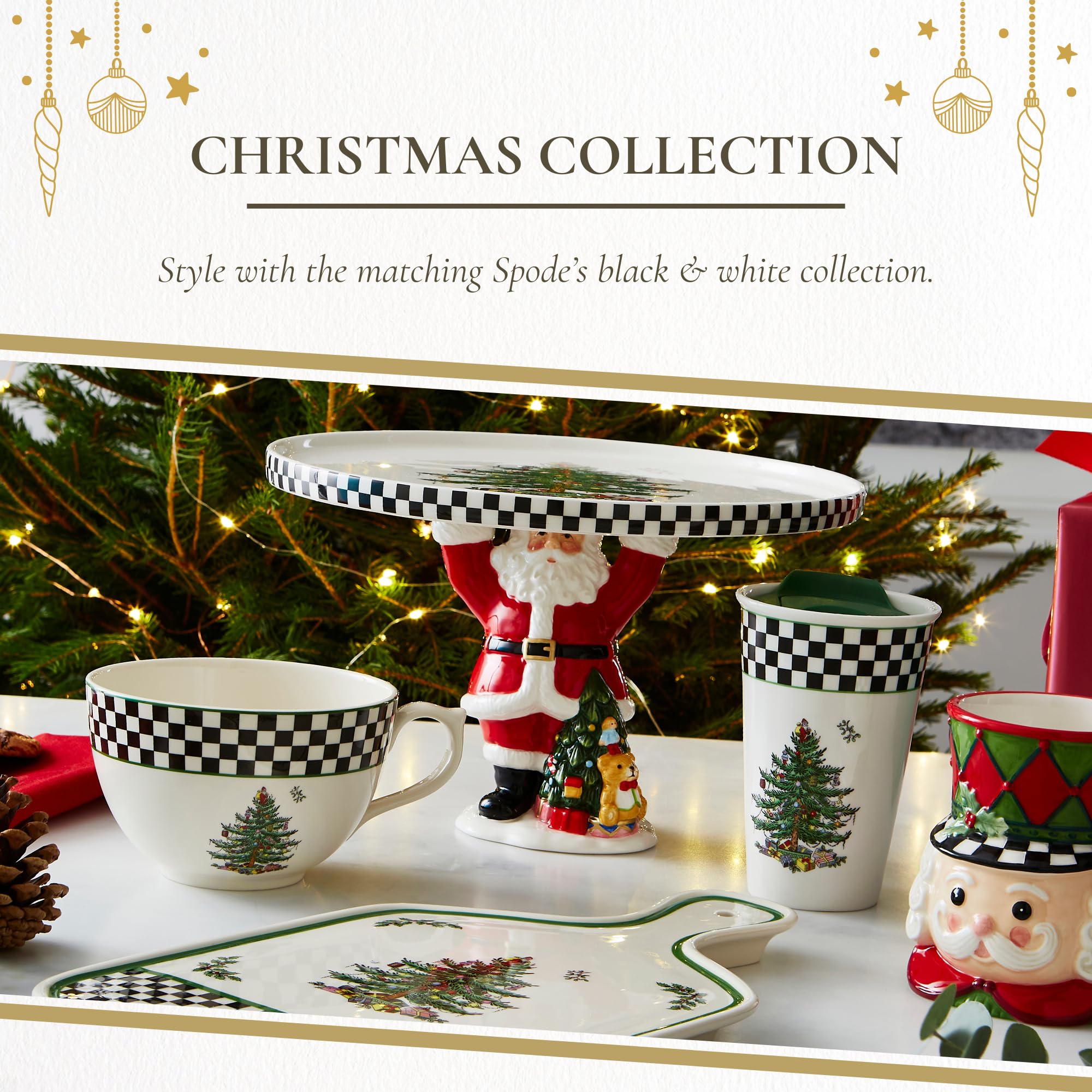 Regalo ideal para anfitriones por su diseño festivo de Spode.