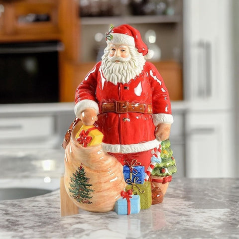 Spode regalo ideal para Navidad: jarrón de galletas Santa.