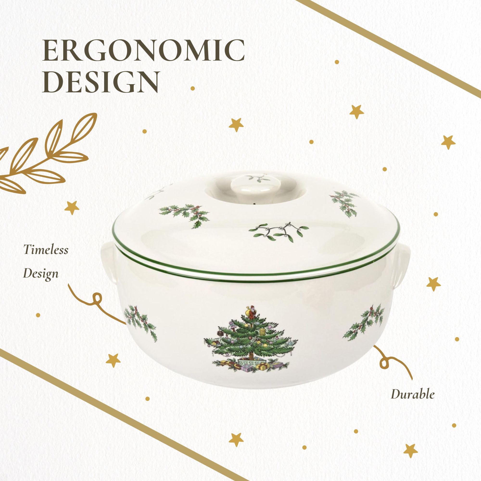 Cazuela Spode para servir durante fiestas con estilo vintage