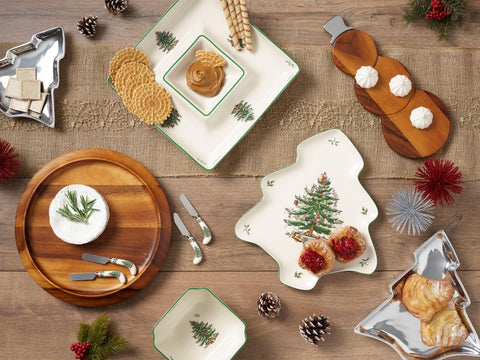 Spode cuenco cuadrado para aperitivos, ideal para reuniones festivas
