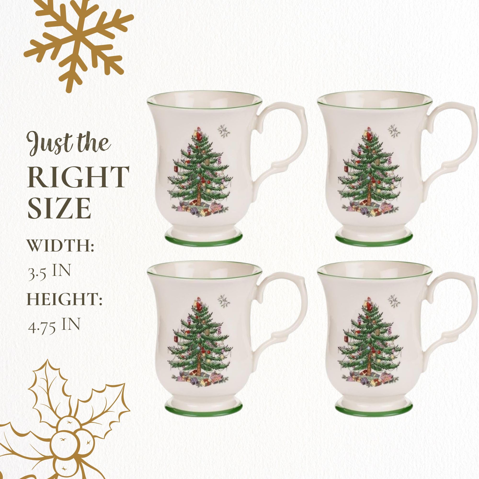 Taza Spode en porcelana duradera, parte de la colección navideña para regalar.