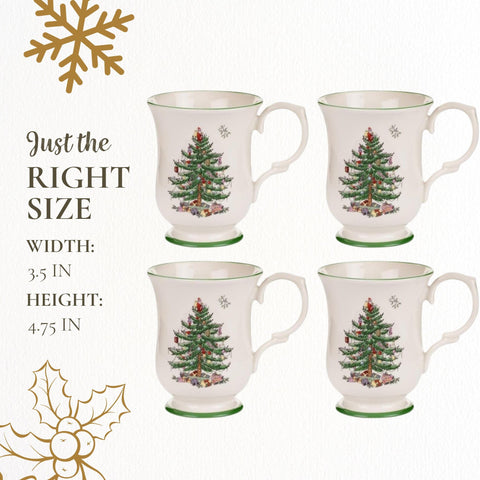 Taza Spode en porcelana duradera, parte de la colección navideña para regalar.