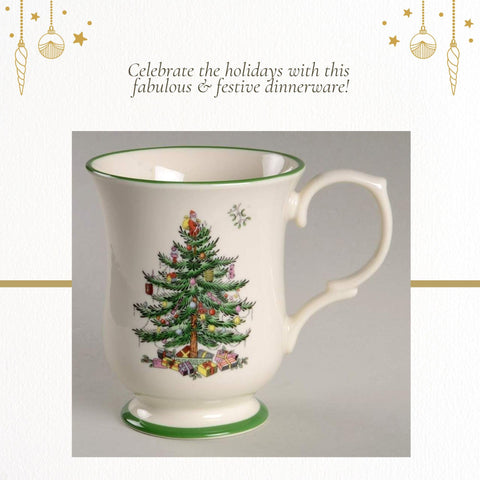 Caja regalo Spode, lista para sorprender con una taza navideña.
