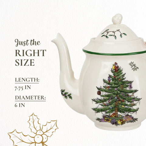 Spode tetera festiva para reuniones y té