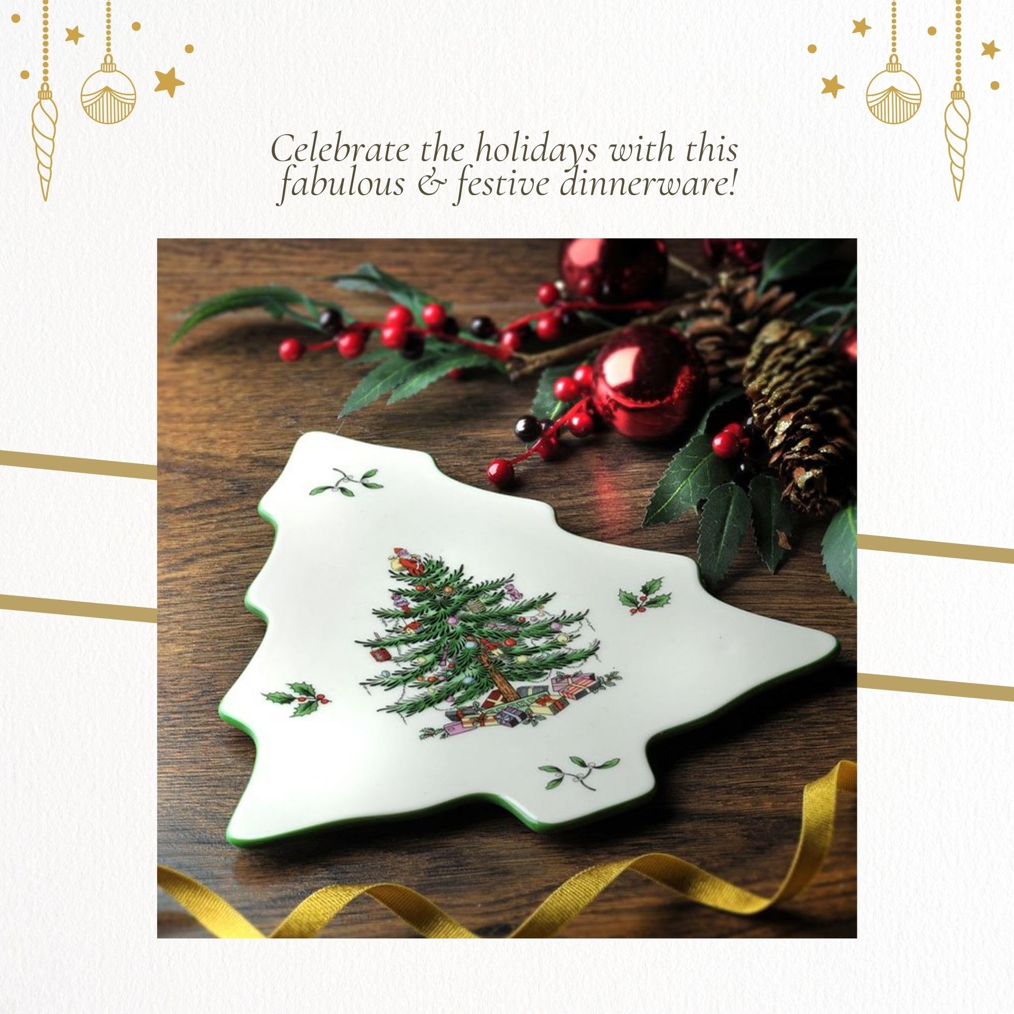 Spode Trivet para mesa festiva perfecto para quesos y aperitivos
