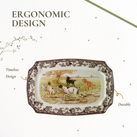 Spode Woodland: apto para lavavajillas y microondas, fácil de cuidar.