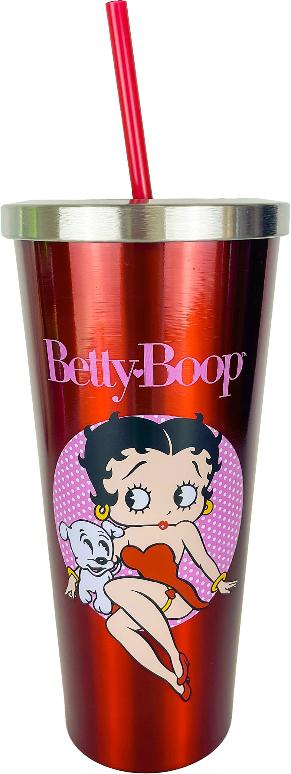 Vaso termico Spoontiques Betty Boop mantiene la bebida a la temperatura deseada.