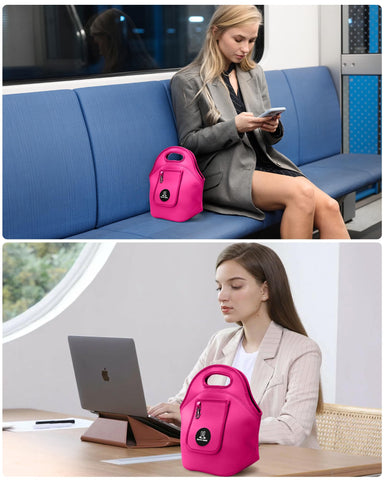 Sports Rabbit bolsa de almuerzo en neopreno, compacto y ligero para trabajo o viaje