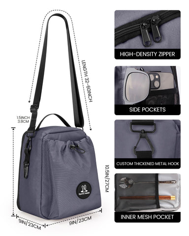 Sports rabbit bolsa-capacidad principal amplia para 3–4 recipientes