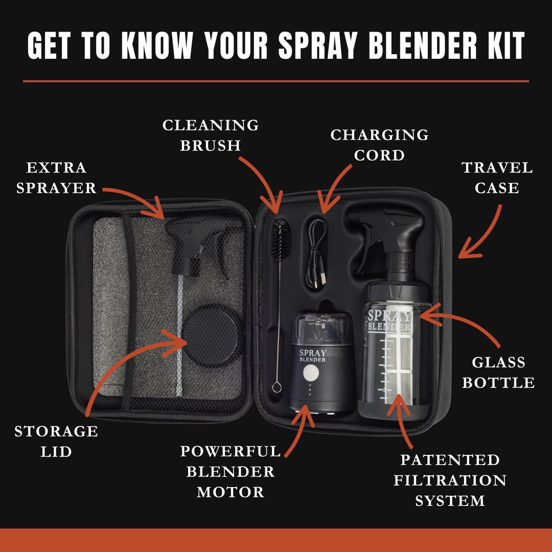 SprayBlender recargable y portátil para usar en cualquier lugar