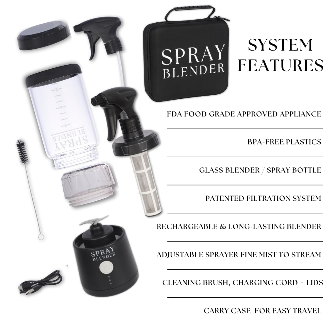 SprayBlender seguridad sin BPA y materiales de grado alimentario