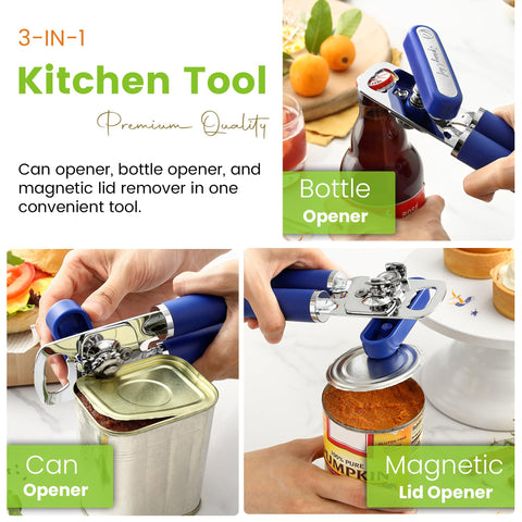 Spring Chef abre-botellas integrado facilita abrir botellas sin esfuerzo