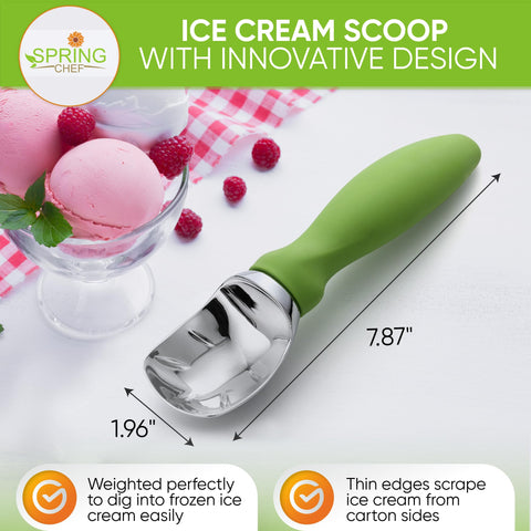 Spring Chef bolas de helado perfectas gracias al diseño ergonómico