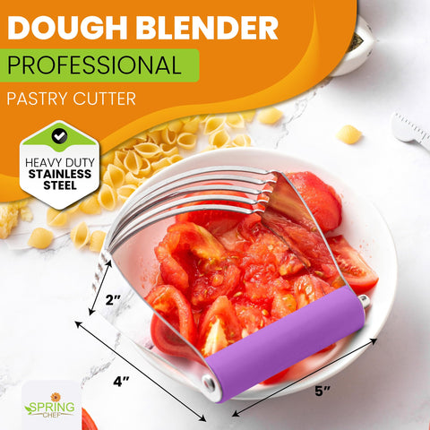 Spring Chef: cortador de masa de doble afilado para mantequilla fría.