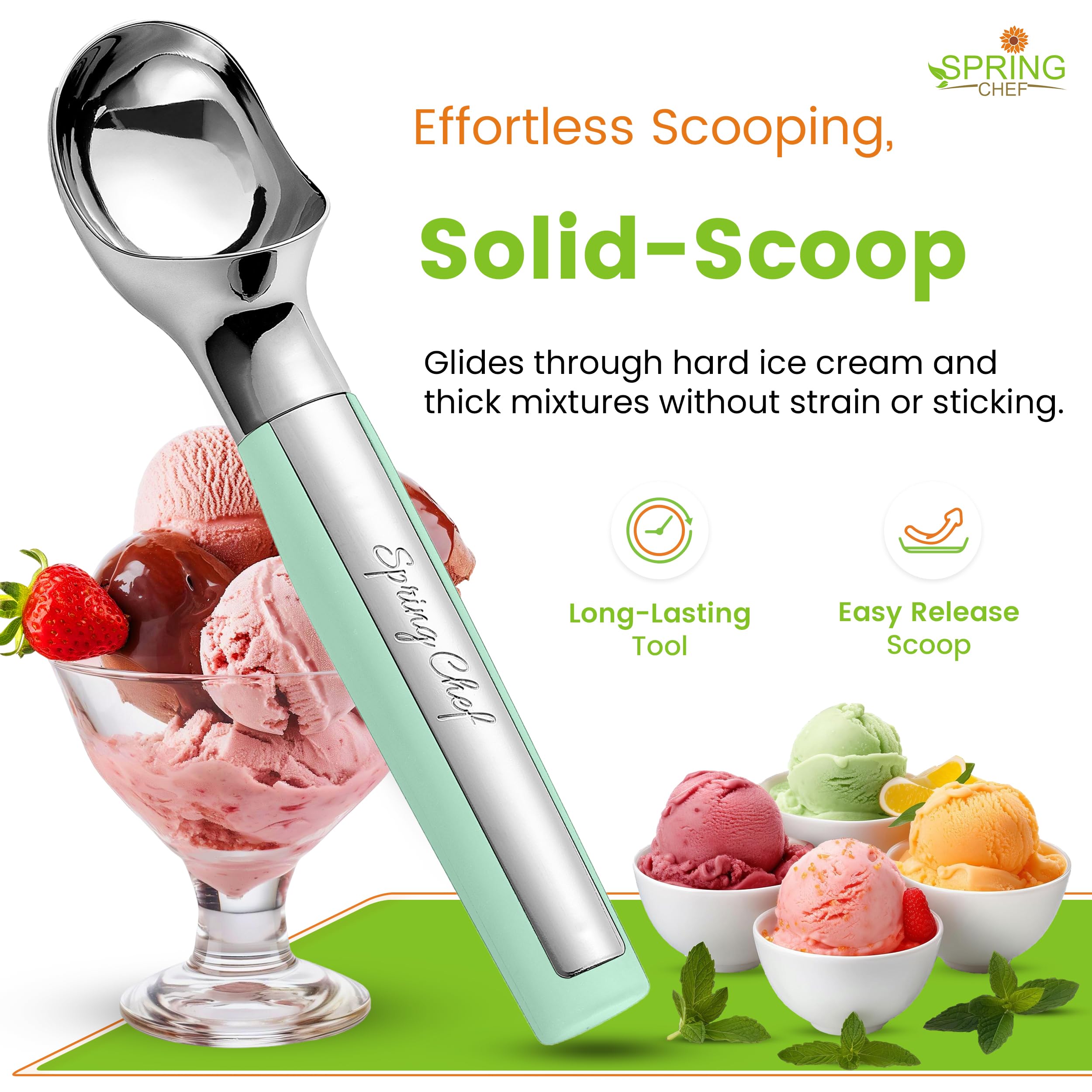 Spring Chef cuchara-helado-bolas-redondas para postres perfectos