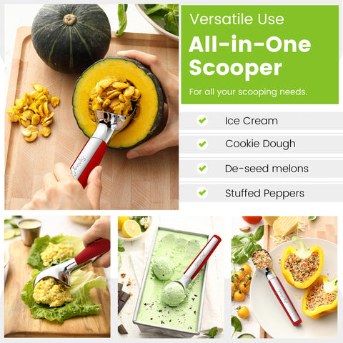 Cuchara de helado Spring Chef para cocinas profesionales y uso diario.