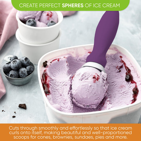 Spring Chef cuchara helado curva para formar bolas perfectas.