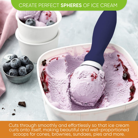 Spring Chef cuchara-helado deslizamiento suave para helados duros y esquinas difíciles